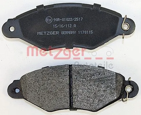 METZGER AUTOTEILE 1170115 Brake Pad Set, disc brake