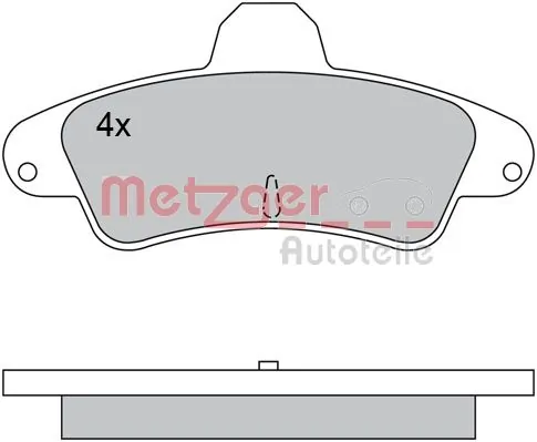METZGER AUTOTEILE 1170430 Brake Pad Set, disc brake
