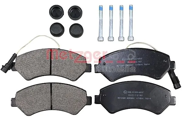 METZGER AUTOTEILE 1170591 Brake Pad Set, disc brake