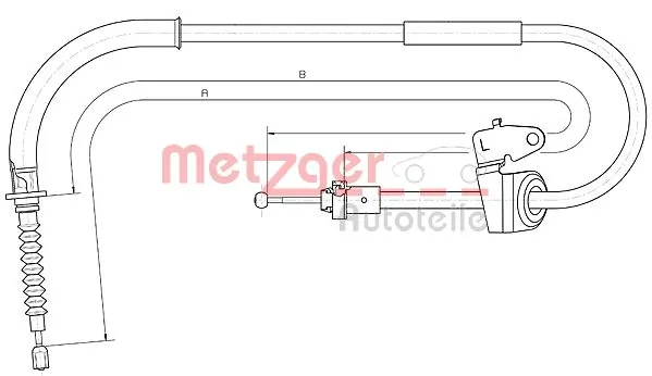 Cable Pull, parking brake 10.4307