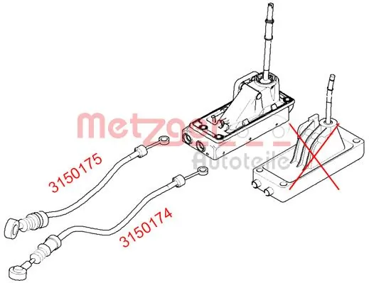 Cable Pull, manual transmission 3150175
