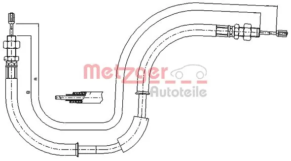 Cable Pull, parking brake 17.6105