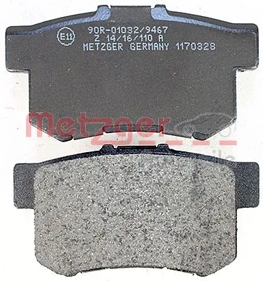 METZGER AUTOTEILE 1170328 Brake Pad Set, disc brake