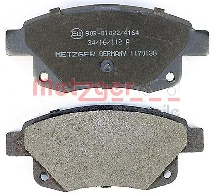 METZGER AUTOTEILE 1170138 Brake Pad Set, disc brake