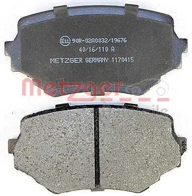 METZGER AUTOTEILE 1170415 Brake Pad Set, disc brake