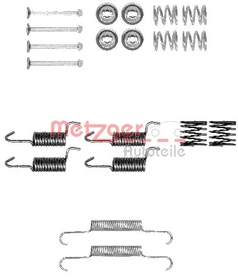 Accessory Kit, parking brake shoes 105-0010