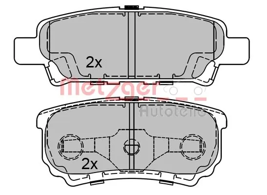 METZGER AUTOTEILE 1170306 Brake Pad Set, disc brake