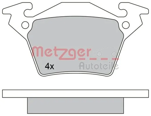 METZGER AUTOTEILE 1170331 Brake Pad Set, disc brake