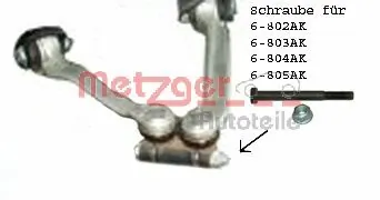 Mounting and Bolting Kit, control/trailing arm GREENPARTS 55002118
