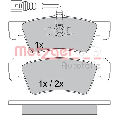 Brake Pad Set, disc brake 1170560