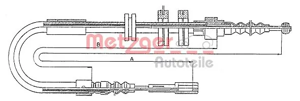 Cable Pull, parking brake 10.4091