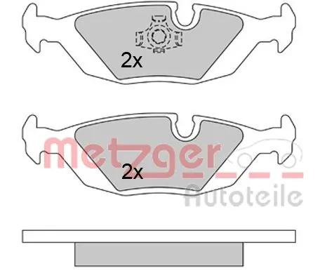 METZGER AUTOTEILE 1170284 Brake Pad Set, disc brake
