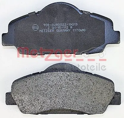 METZGER AUTOTEILE 1170690 Brake Pad Set, disc brake