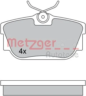 METZGER AUTOTEILE 1170332 Brake Pad Set, disc brake