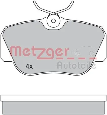METZGER AUTOTEILE 1170266 Brake Pad Set, disc brake