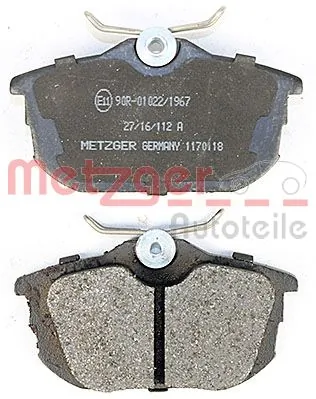 METZGER AUTOTEILE 1170118 Brake Pad Set, disc brake