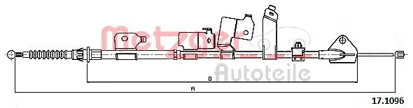 Cable Pull, parking brake 17.1096