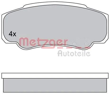 METZGER AUTOTEILE 1170381 Brake Pad Set, disc brake