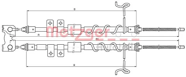 Cable Pull, parking brake 10.5334