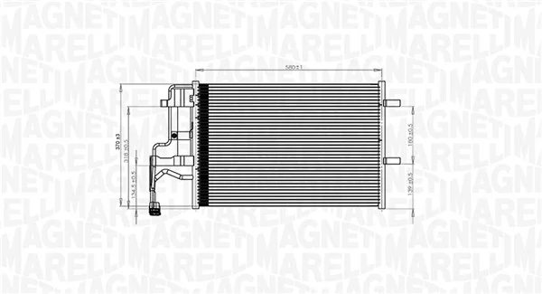 Condenser, air conditioning 350203844000
