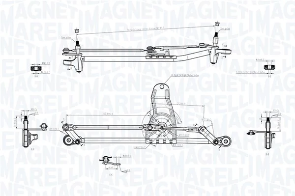 MAGNETI MARELLI 085570729010 Wiper Linkage