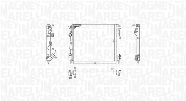 MAGNETI MARELLI 350213192600 Radiator, engine cooling