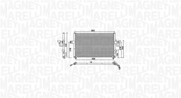MAGNETI MARELLI 350203956000 Condenser, air conditioning