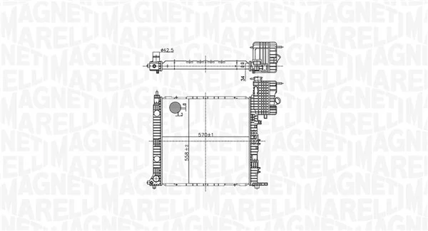 MAGNETI MARELLI 350213178500 Radiator, engine cooling