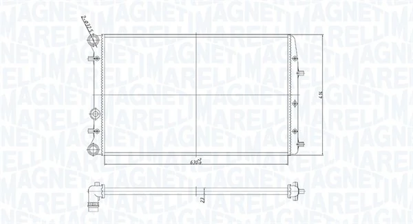 Radiator, engine cooling 350213841000