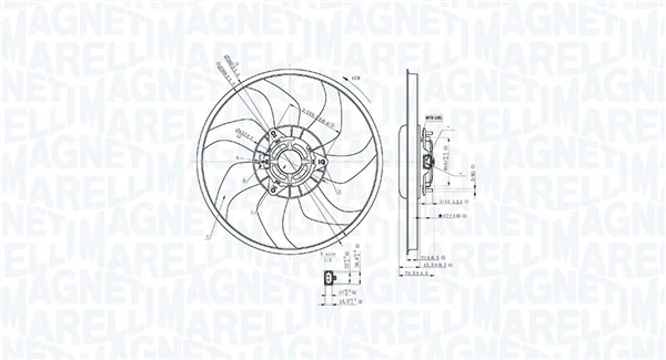 Fan, engine cooling 069422897010