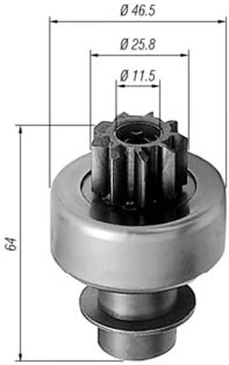 Pinion, starter 940113020242