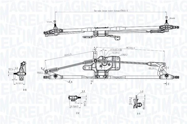MAGNETI MARELLI 085570716010 Wiper Linkage