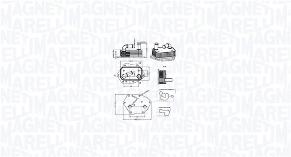 Oil Cooler, engine oil 350300002600