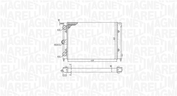 MAGNETI MARELLI 350213187300 Radiator, engine cooling