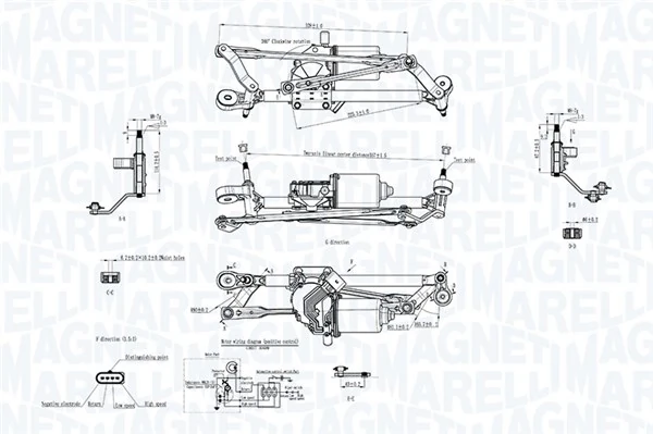 MAGNETI MARELLI 064351746010 Window Cleaning System
