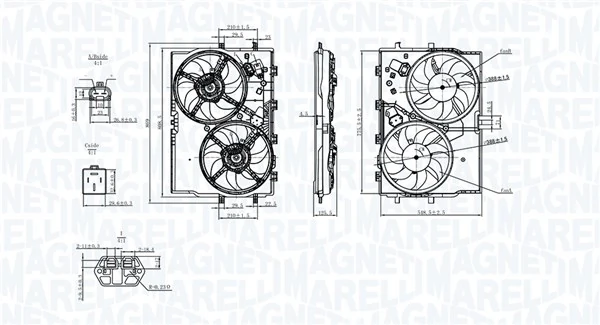 MAGNETI MARELLI 069422578010 Fan, engine cooling
