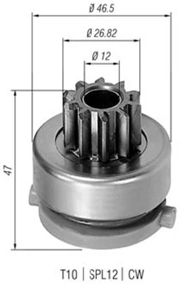 Pinion, starter 940113020423