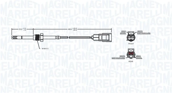 MAGNETI MARELLI 172000103010 Sensor, exhaust gas temperature
