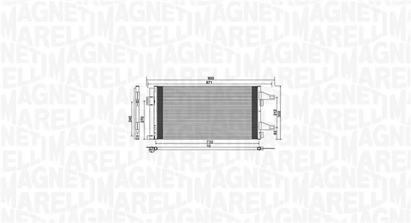 Condenser, air conditioning 350203761000