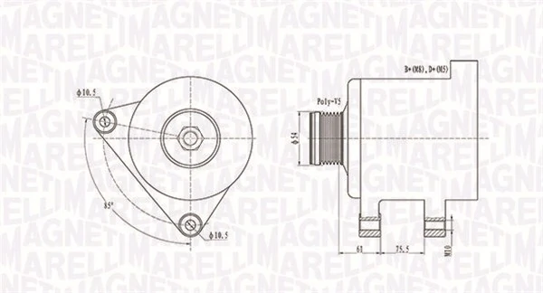 MAGNETI MARELLI 063731559010 Alternator