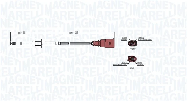 MAGNETI MARELLI 172000187010 Sensor, exhaust gas temperature
