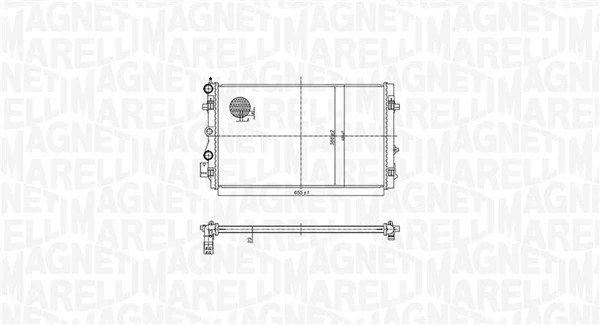 Radiator, engine cooling 350213167900