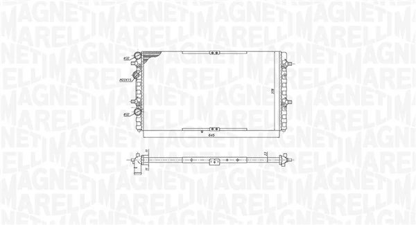 MAGNETI MARELLI 350213191400 Radiator, engine cooling