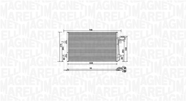 Condenser, air conditioning 350203934000