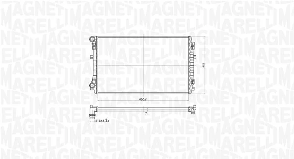 Radiator, engine cooling 350213173400