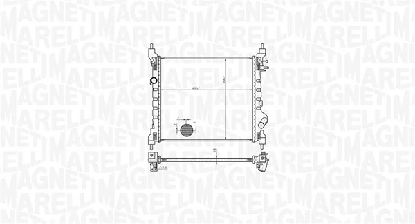 MAGNETI MARELLI 350213178800 Radiator, engine cooling