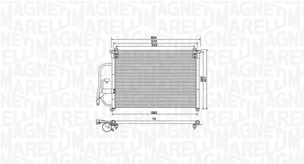 MAGNETI MARELLI 350203960000 Condenser, air conditioning