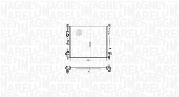 MAGNETI MARELLI 350213179300 Radiator, engine cooling