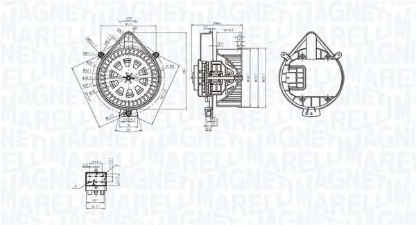 MAGNETI MARELLI 069412281010 Interior Blower