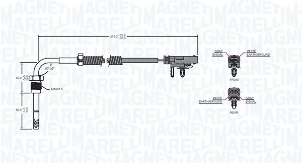 Sensor, exhaust gas temperature 172000117010